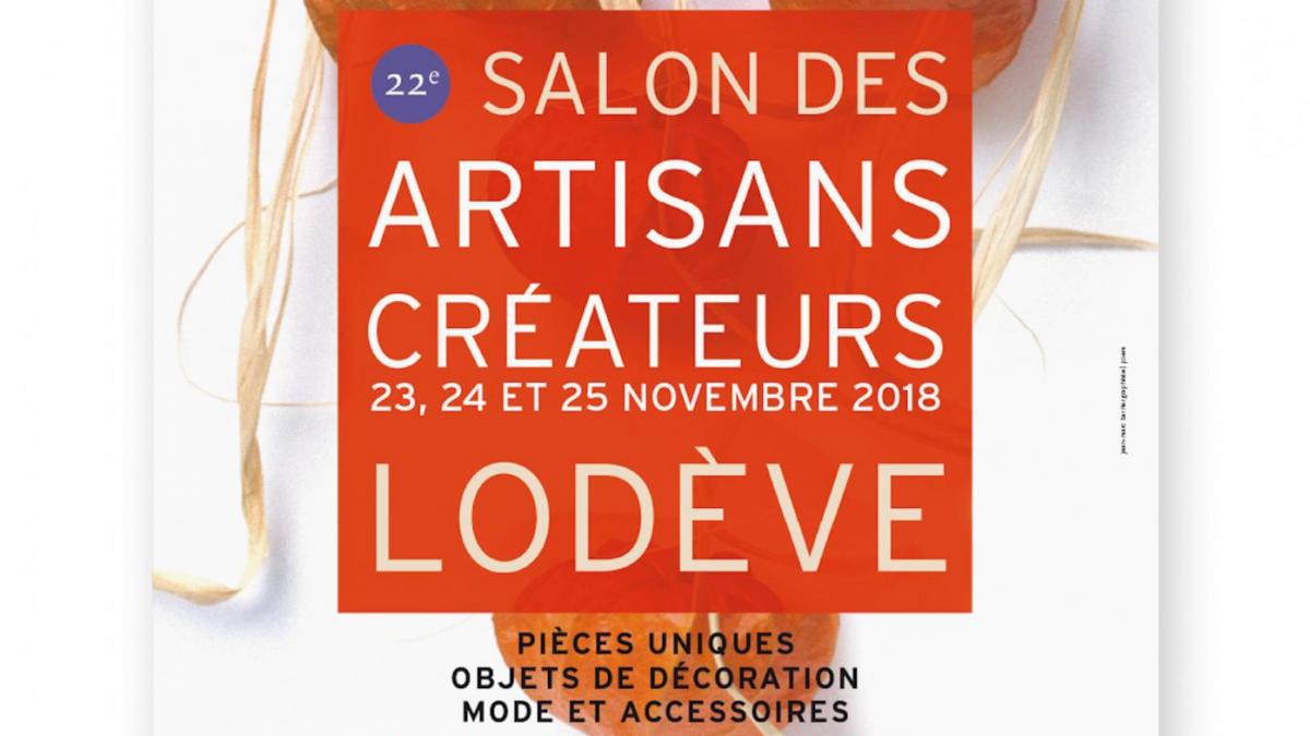 Affiche salon artisans createurs lodeve 2018